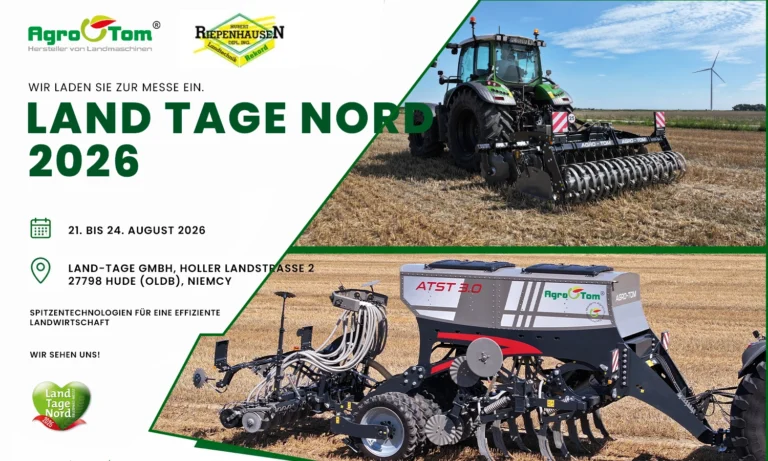 Wir sehen uns auf der Landwirtschaftsmesse LAND TAGE NORD Deutschland 2026